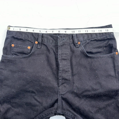 Levis 501 Vintage 90s USA XX Straight Leg Jeans Missing Buttons 31x32 Black