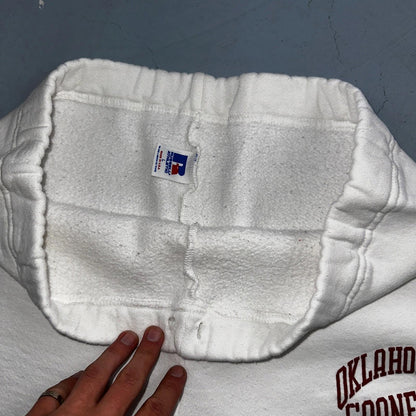 Russell Athletic VTG Sweatpants Oklahoma Sooners Gray Fleece Lounge Jogger USA