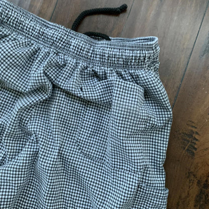 Natural Comfort Uniform Pants  Houndstooth Drawstring Thrashed XL VTG Y2K