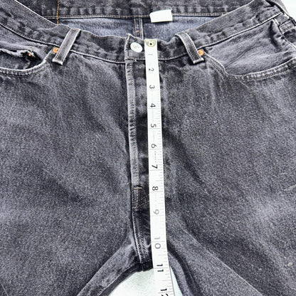 Levis 501 Vintage Y2K XX Straight Leg Jeans 90s Black Med Wash 36x34 Act 31x32