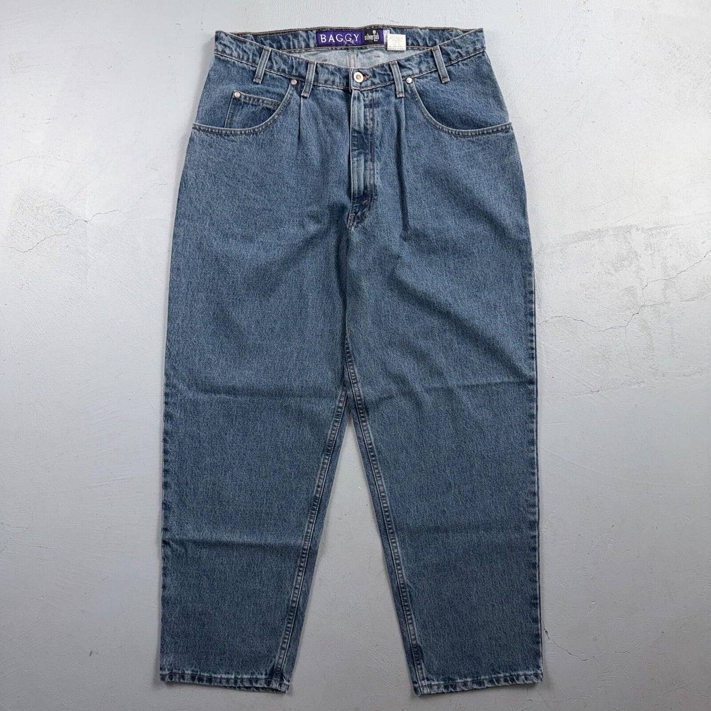 Levis NOS Vintage 90s Silvertab Baggy Loose Denim Jeans USA Blue Mens DS 36x30