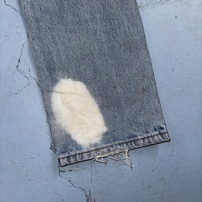 Levis 501 Vintage Y2K Europe Straight Leg Jeans 27x32 90s Light Wash Act 24x30