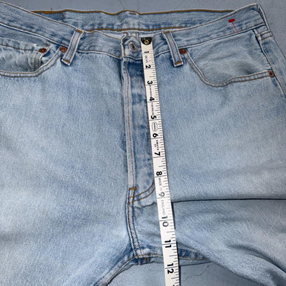 Levis 501 Vintage Y2K 90s XX Straight Leg Jeans Blue Light Wash 34x32 Act 33x31