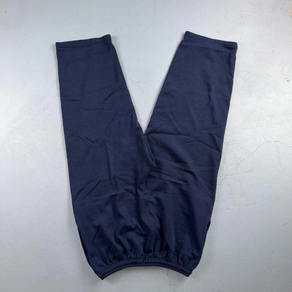 90s Vintage Champion Sweatpants Navy Blue Flat Cuffs Large Capri Cut