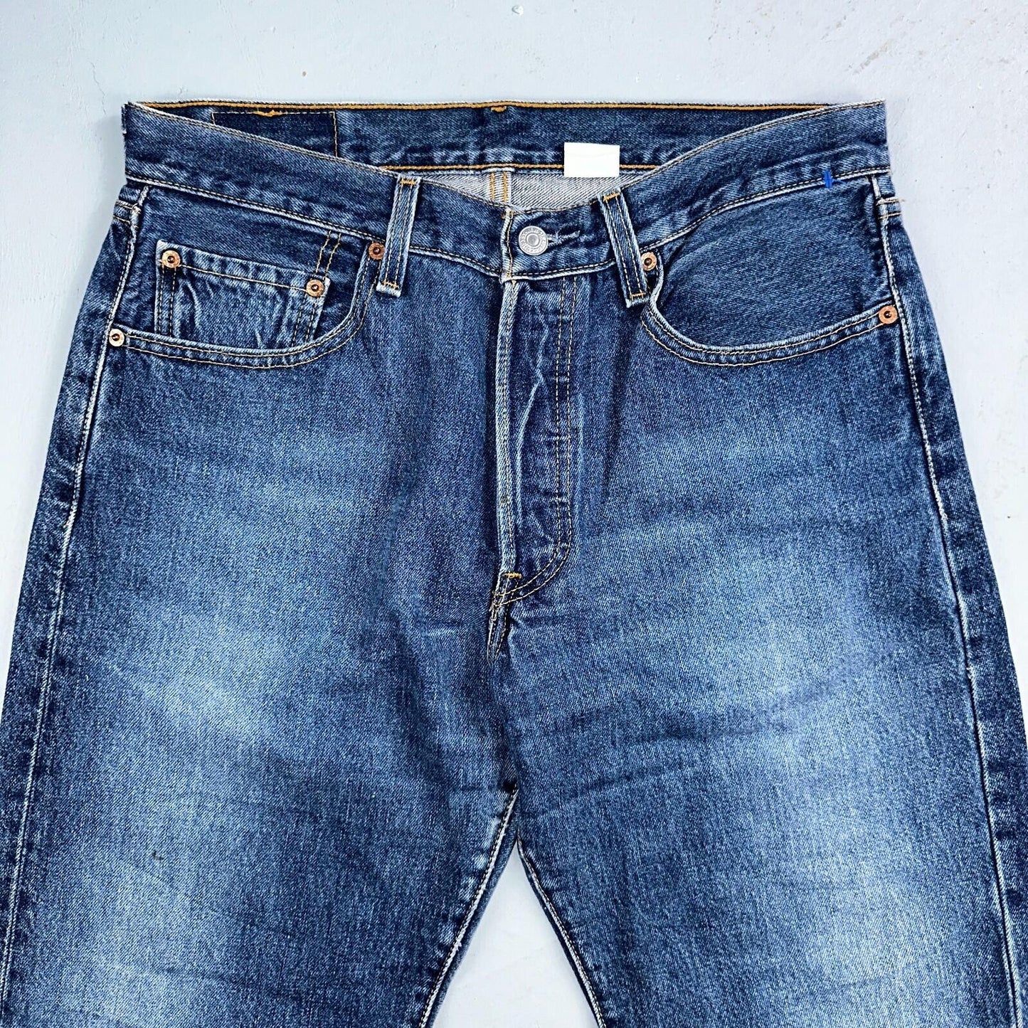Levis 501 Vintage 90s XX Straight Leg Jeans Y2K Med Wash 33x32 Act 32x31