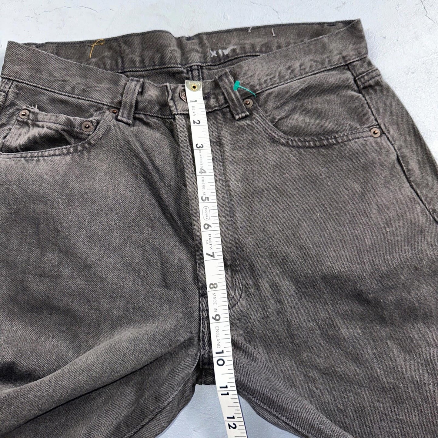 Levis 501 Vintage 80s USA XX Straight Leg Jeans Black Heavy Dark Dyed Act 28x31