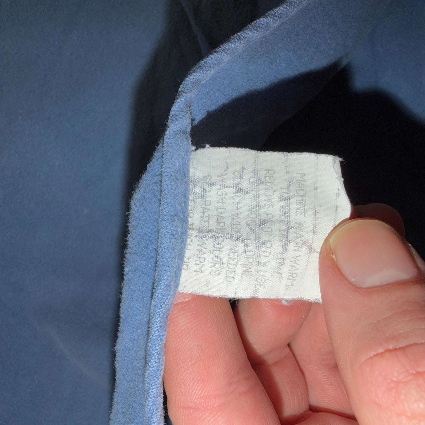 LL Bean VTG Mens XL Chamois Cloth Blue Shirt Soft Cozy Flannel Cotton 90s