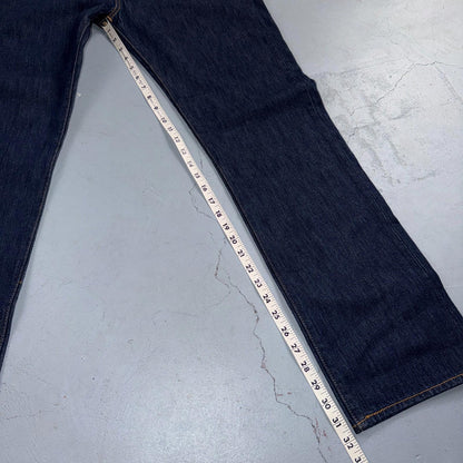 Levis 501 Vintage Y2K Deadstock XX Straight Leg Jeans Black Dark Wash 33x32