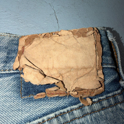Levis 501 Vintage 80s Redline Selvedge USA XX Jeans Light Wash 34x32 Act 32x30