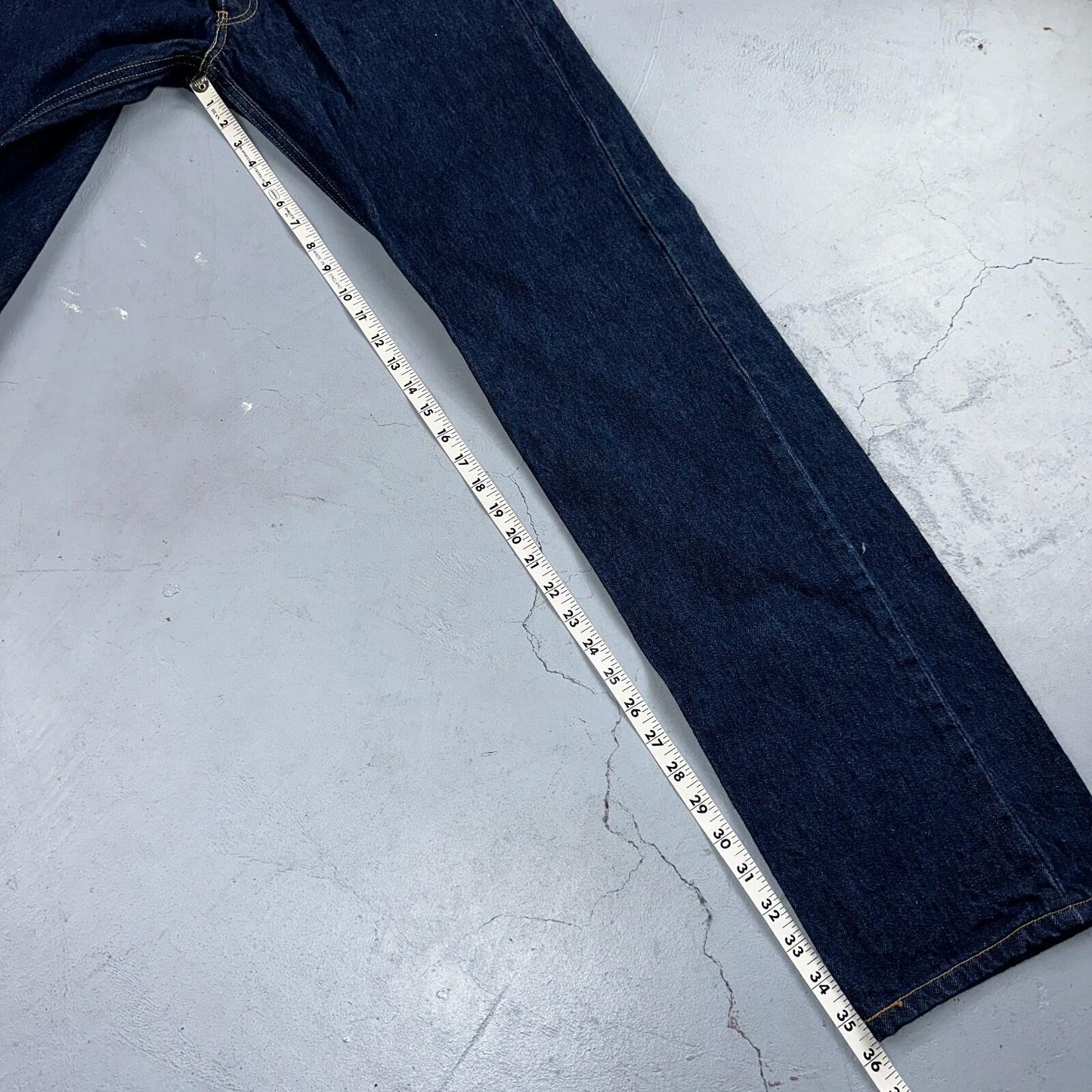 Levis 501 Vintage Y2K 90s XX Straight Leg Jeans Blue Dark Wash 36x40 Act 34x35