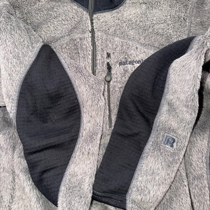 VTG Patagonia R1/R2 Regulator Polartek Deep Pile Fleece Grey Black Jacket USA S