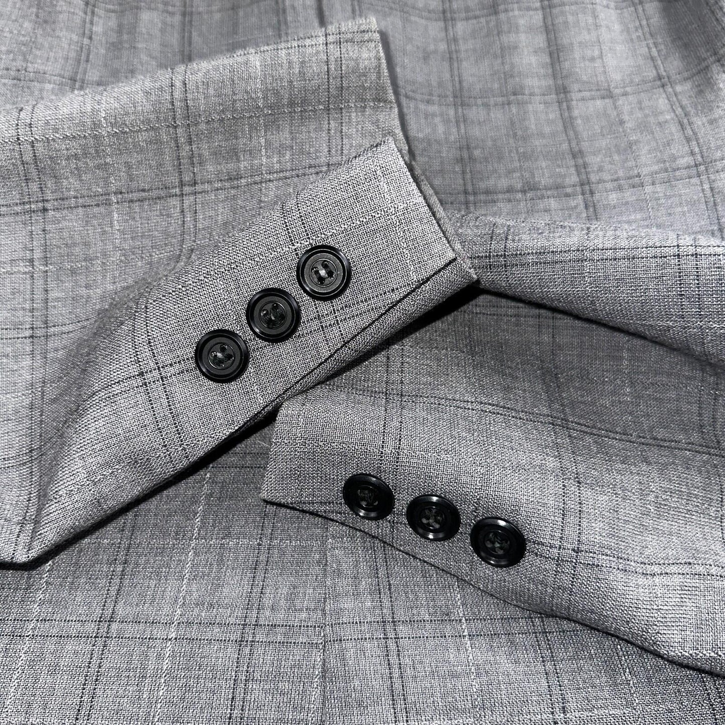 VTG Mens 2 PC Suit 38 Jacket Coat Pants Gray Rockabilly 60s 1960s Petrocelli