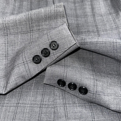VTG Mens 2 PC Suit 38 Jacket Coat Pants Gray Rockabilly 60s 1960s Petrocelli