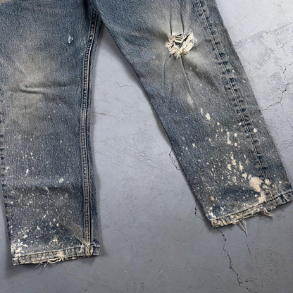 Levis 501 Vintage 90s XX Straight Leg Jeans Blue Light Wash 33x32 Act 31x24