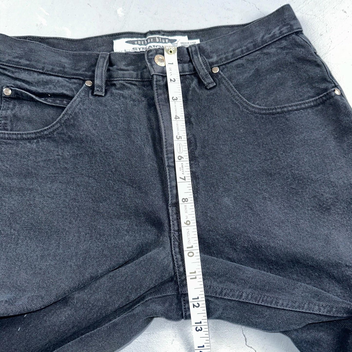 Anchor Blue Jeans Men’s 33x32 Black Original Relaxed Straight Leg Vintage Y2K