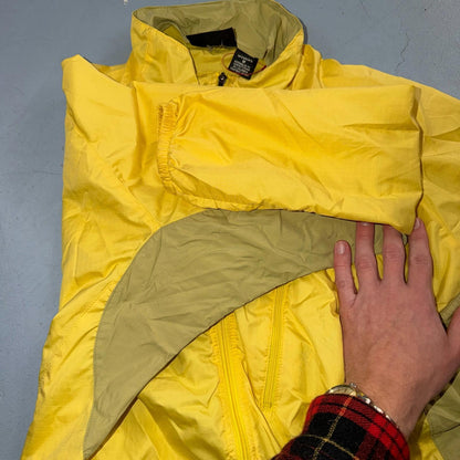 Patagonia Womens Jacket Yellow Medium Velocity Shell Windbreaker 90s VTG Hiking