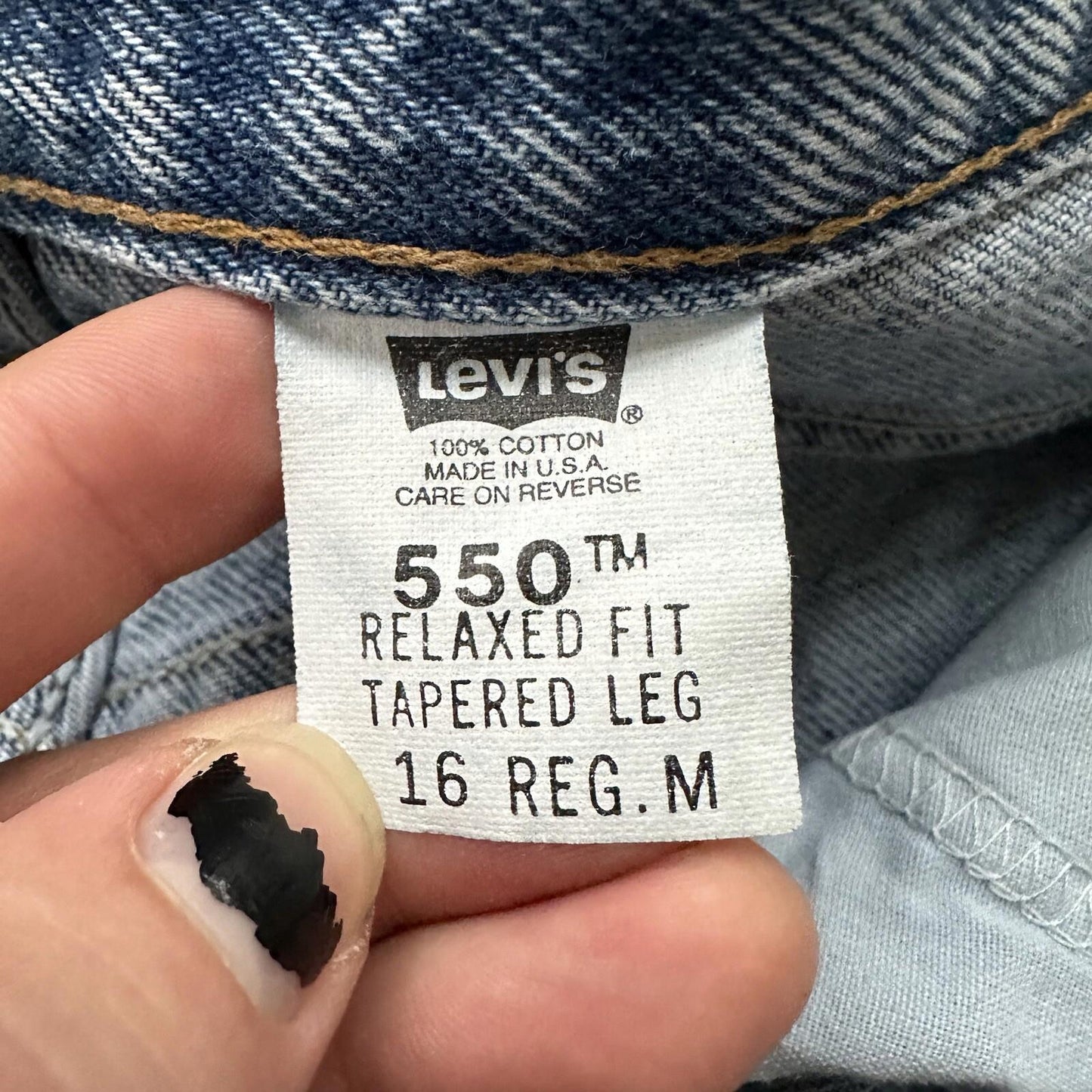 Levis 550 Jeans VTG Womens High Rise Light Wash Relaxed 90s USA 31x29