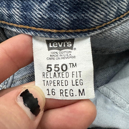 Levis 550 Jeans VTG Womens High Rise Light Wash Relaxed 90s USA 31x29