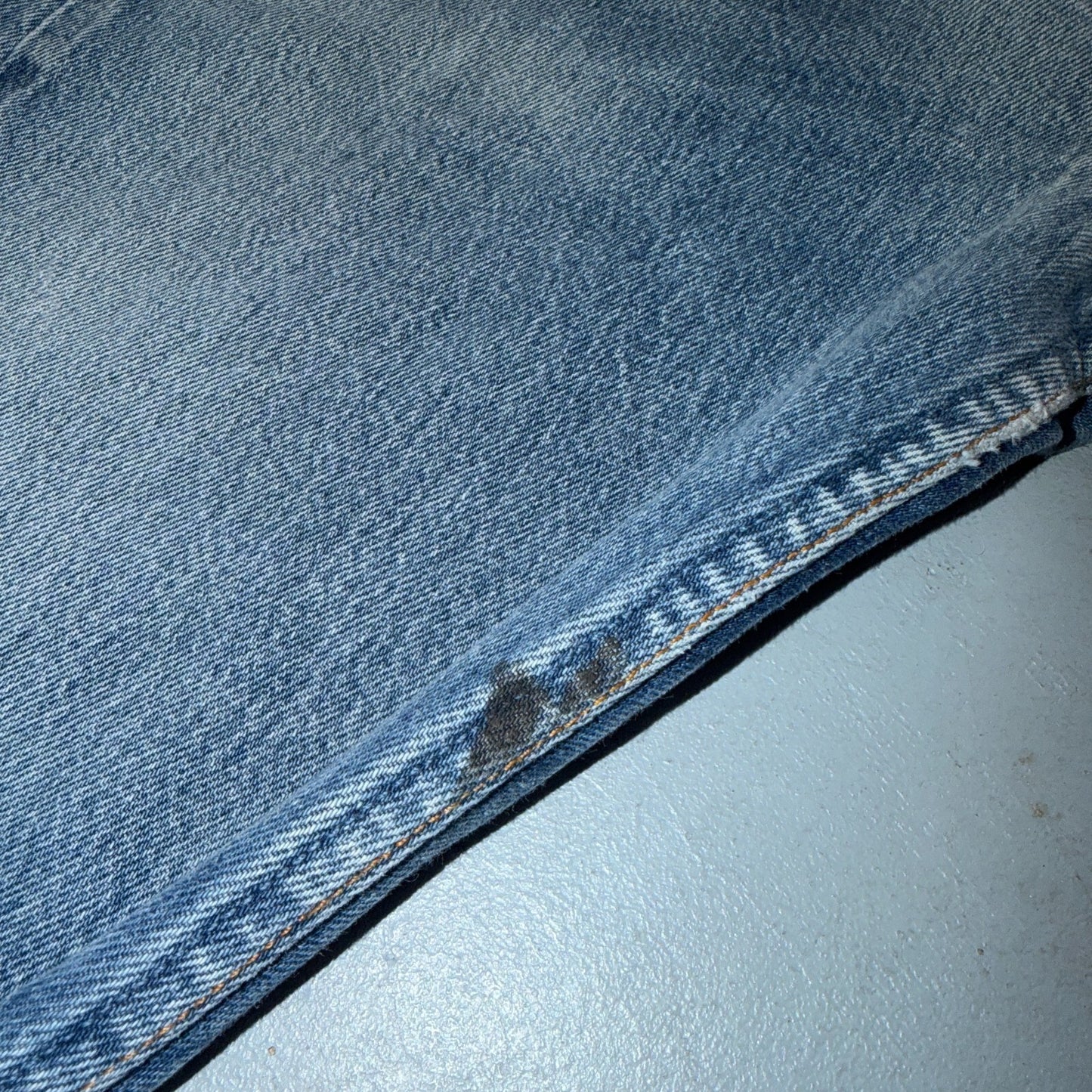Levis 501 Vintage 90s USA XX Straight Leg Jeans Blue Light Wash 34x33 Act 31x29