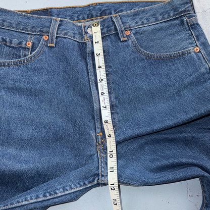Levis 501 Vintage 90s USA XX Straight Leg Jeans Blue Med Wash 33x32 Act 33x31