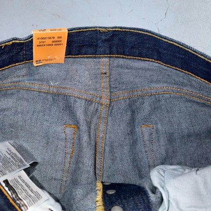 Levis 501 Vintage Y2K Deadstock XX Straight Leg Jeans Black Dark Wash 33x32