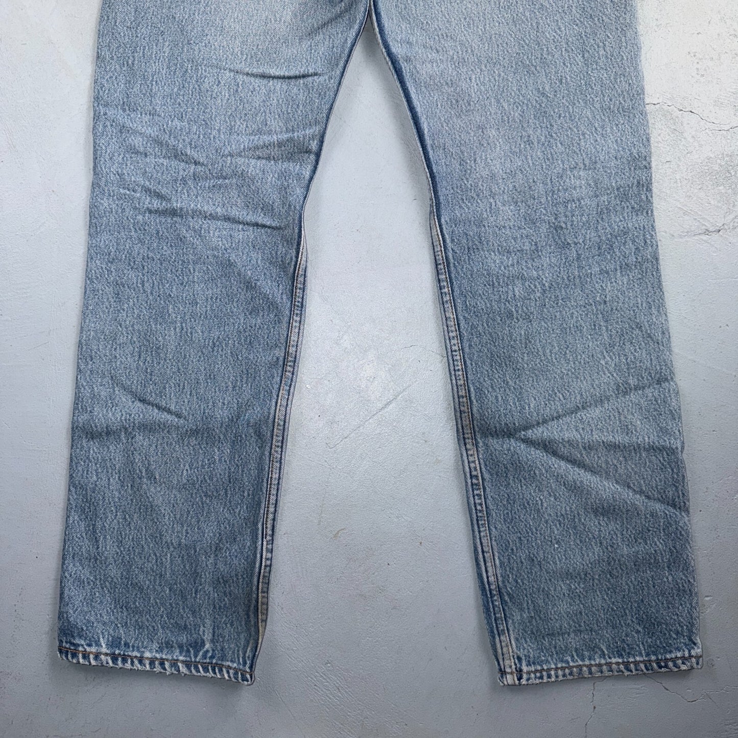 Levis 501 Vintage 90s USA XX Straight Leg Jeans Blue Light Wash 34x34 Act 32x29