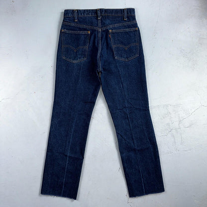 Levis 505 Vintage 80s USA Orange Tab Jeans 30x34 Blue Dark Wash 501 Act 29x28