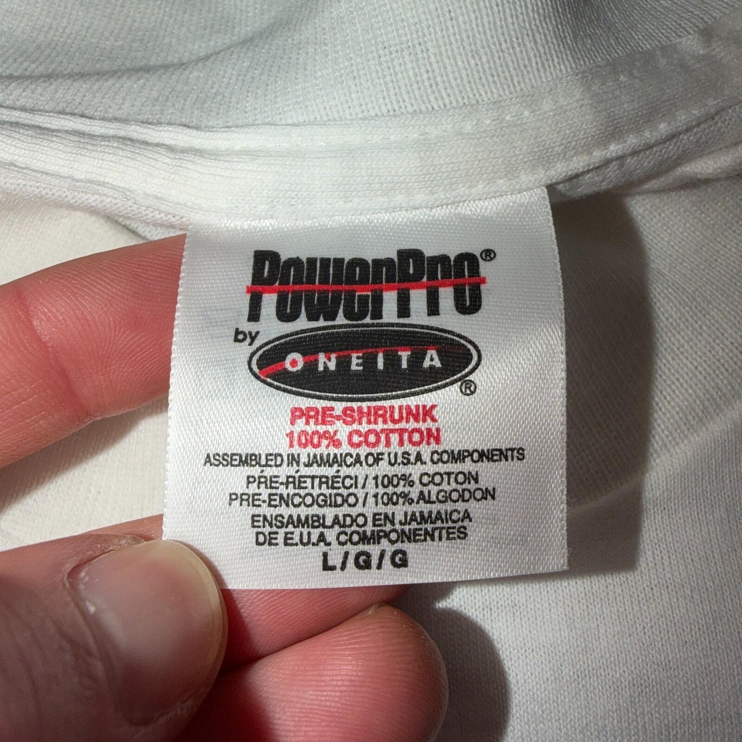 Nike Oneita VTG T Shirt Single Stitch Running Marathon Promo Oregon PDX Run