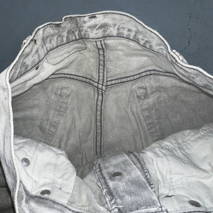 Levis 501 Vintage 80s USA XX Straight Leg Jeans Gray Acid Wash 29x36 Act 28x34