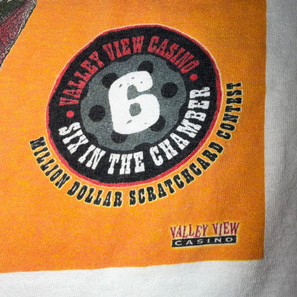 VTG 90s Ballys New Cash Grab Casino T Shirt Gambling Graphic Las Vegas Cowboy