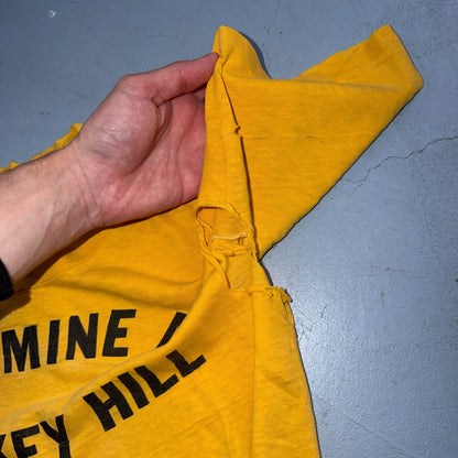 VTG 70s Got Mine At Whiskey Hill T Shirt Seymores Hubbard Oregon Thrashed 1970s