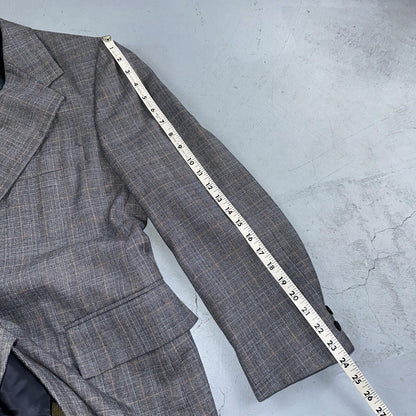 VTG Mens 3 PC Suit 42 Jacket Coat Pants Vest Plaid Rockabilly 70s 1970s Brown