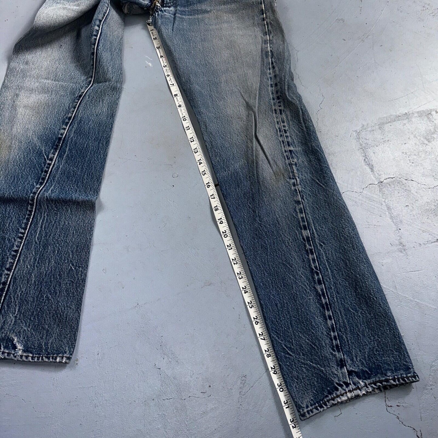 Levis 501 Vintage 80s Redline Selvedge USA XX Jeans Light Wash 1980s Act 28x32