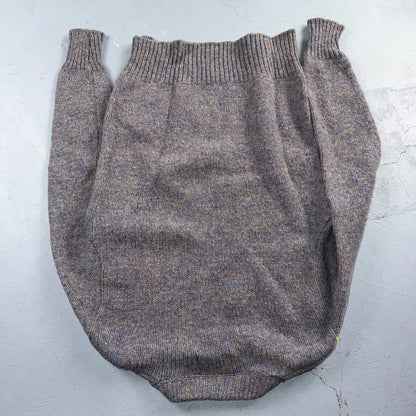 Eddie Bauer VTG Wool Sweater Women's Medium Blue Knit Round Neck Pullover