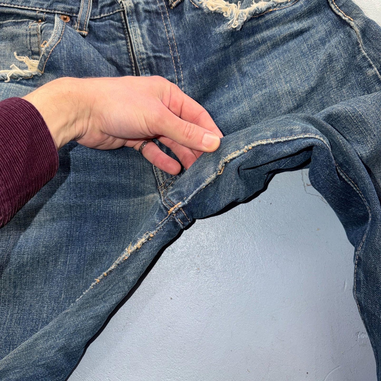 Levis 505 Big E Vintage 60s Redline Selvedge USA XX 1960s Jeans 501 Act 31x28