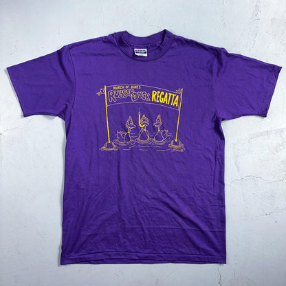 Hanes 80s Rubber Duck Purple Funny VTG T Shirt 1980s March Dimes Rap Oregon
