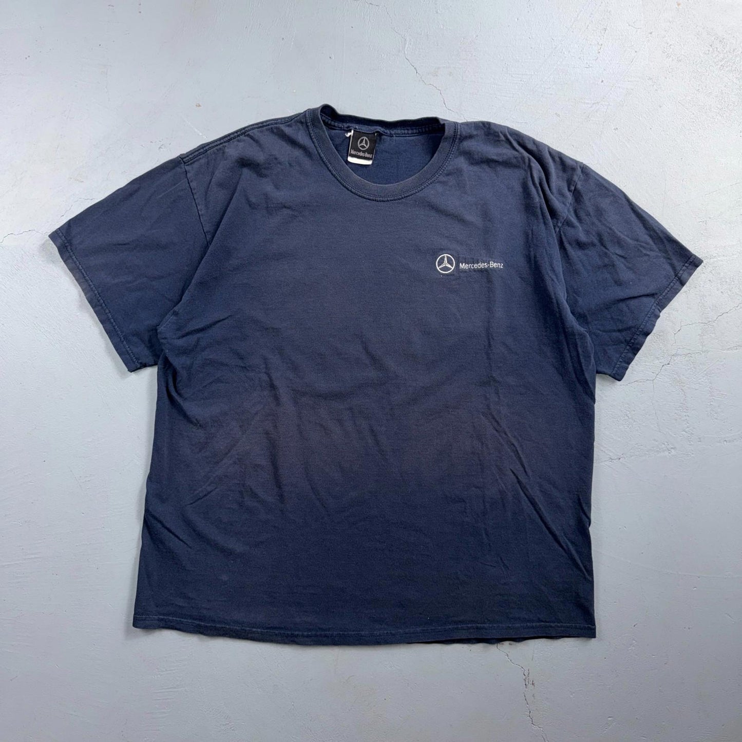 Mercedes Benz Vintage T Shirt Y2K Blue Promo Employee Fan Cars Sports Luxury