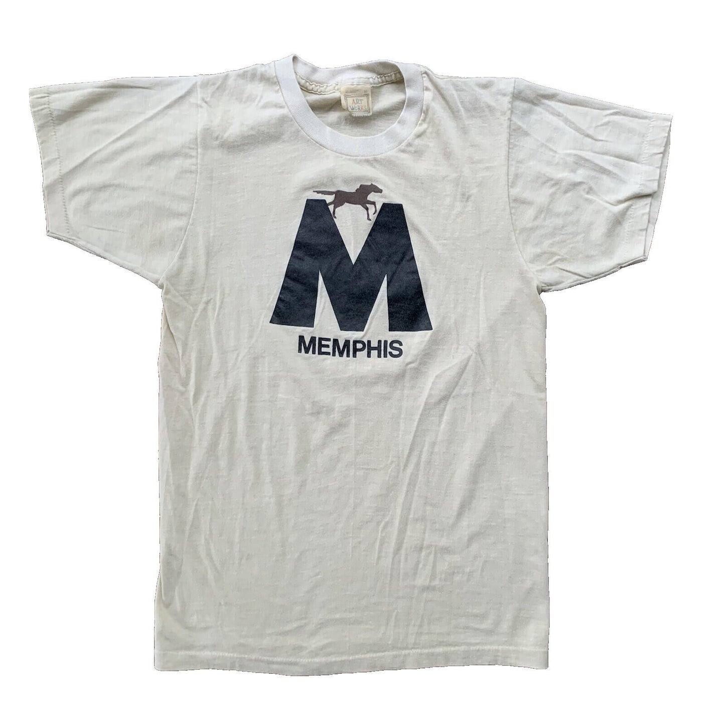 Memphis Tennessee Horse Racing Vintage T Shirt 70s 80s Animal Love Music Rap