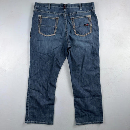 Ariat M4 FR Jeans Mens Blue Flame Resistant Cat 2 Relaxed Boot Cut 42x30 Denim