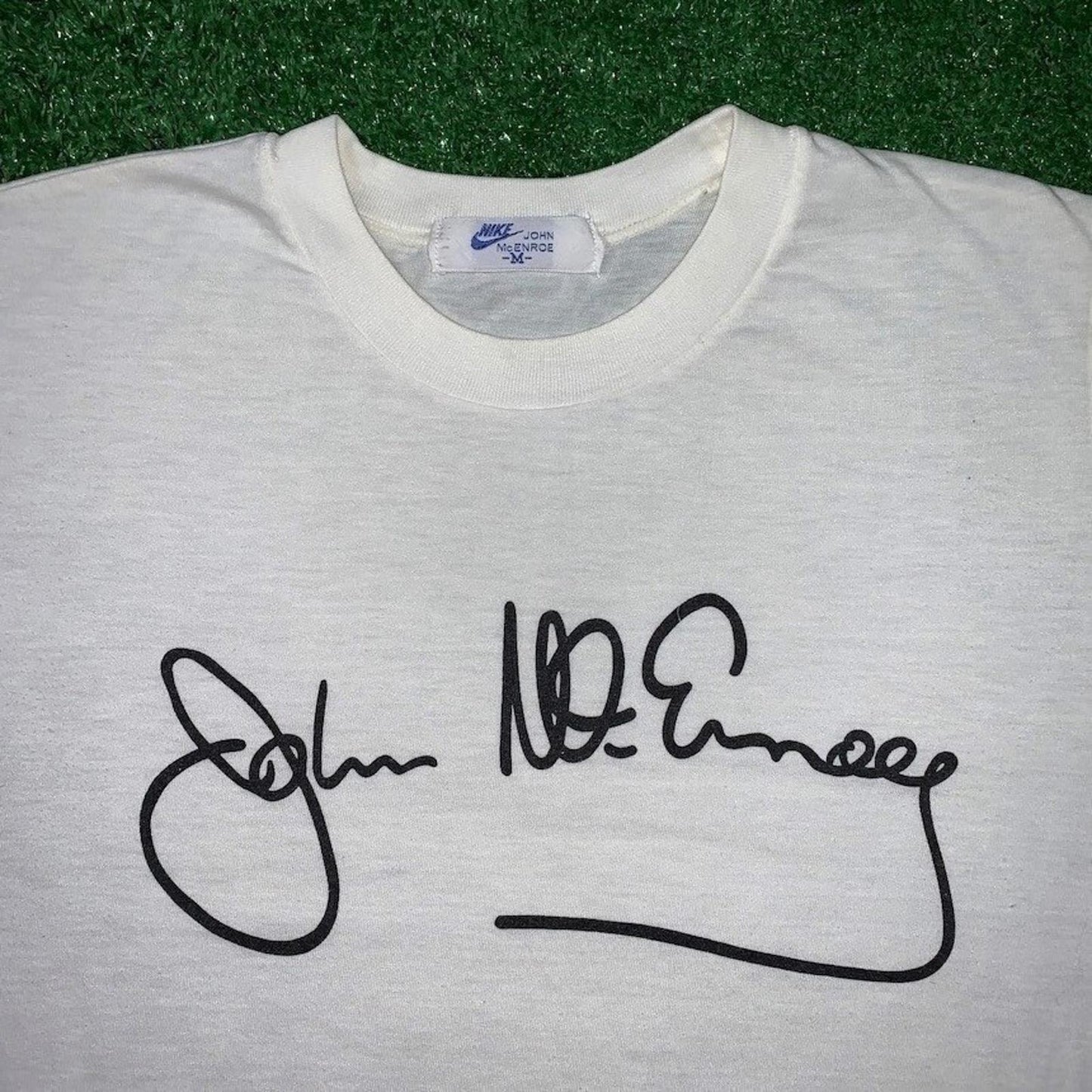 Nike Vintage T Shirt USA Rare Challenge Court John McEnroe Tennis OG 80s Japan