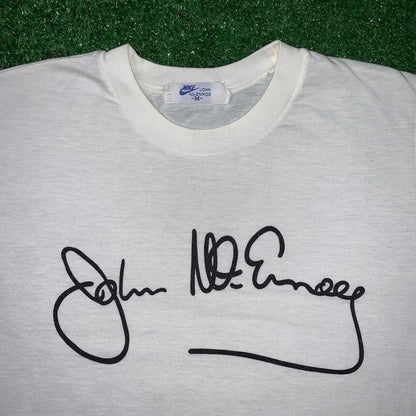 Nike Vintage T Shirt USA Rare Challenge Court John McEnroe Tennis OG 80s Japan