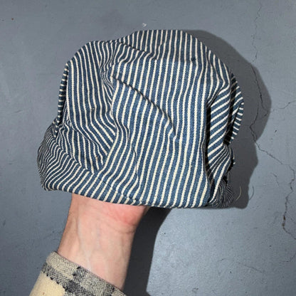 Pinstripe Union Conductor VTG Hat Cap Snapback Penneys Hickory Stipe 50s 60s