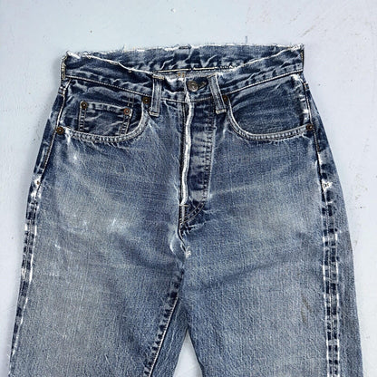 Levis 501 Big E Vintage 60s Redline Selvedge USA XX 1960s Jeans 66 Act 26x31
