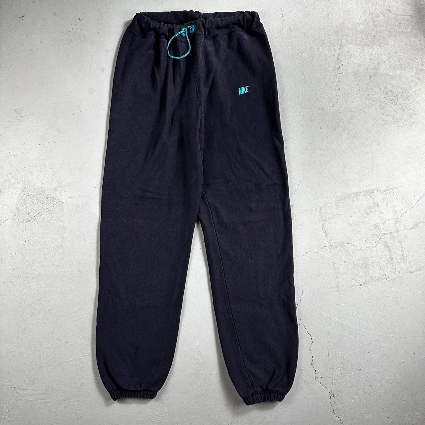 Nike Sweatpants VTG 90s Mens M Navy Swoosh Logo Jogger Casual Classic Retro Gym