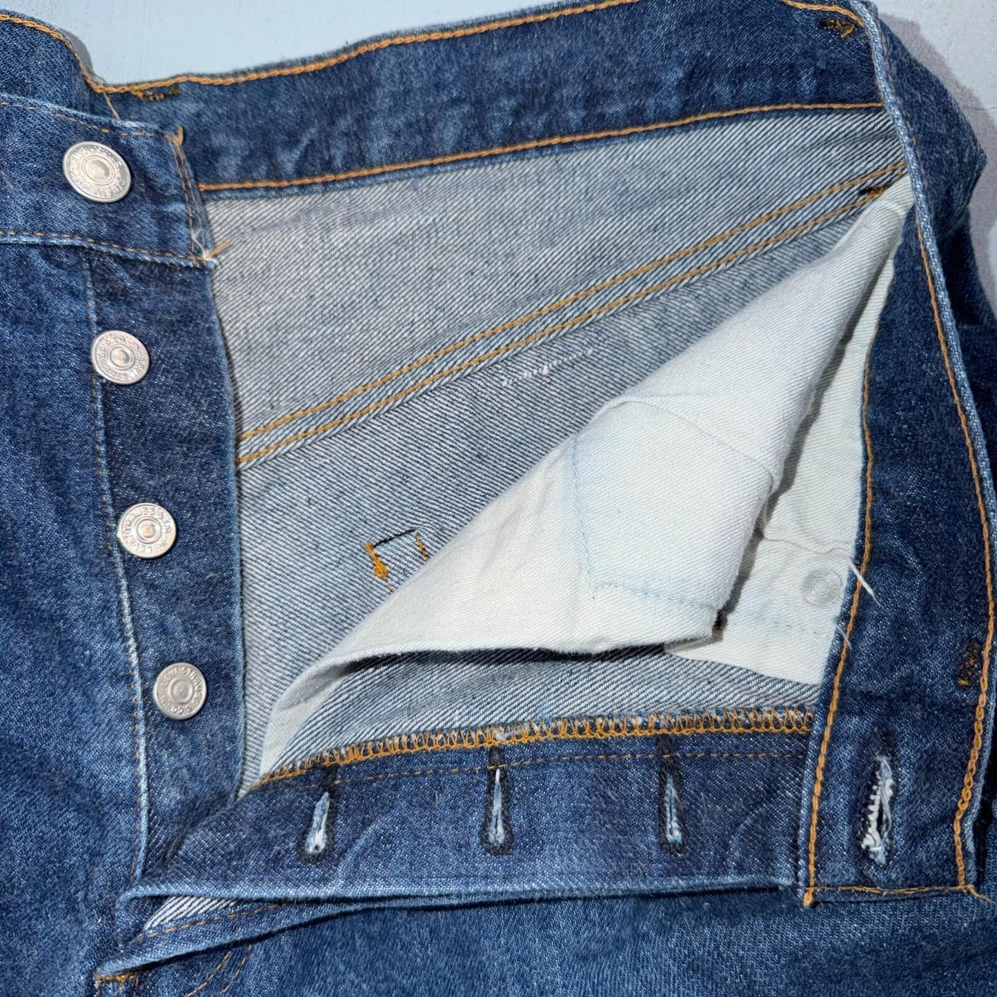 Levis 501 Vintage 80s Redline Selvedge USA XX Jeans Dark Wash 34x38 Act 31x34