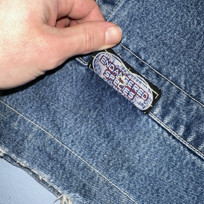 JNCO Jeans Y2K Vintage Endangered Species Collection Rhino Size 30 Grunge 28x25