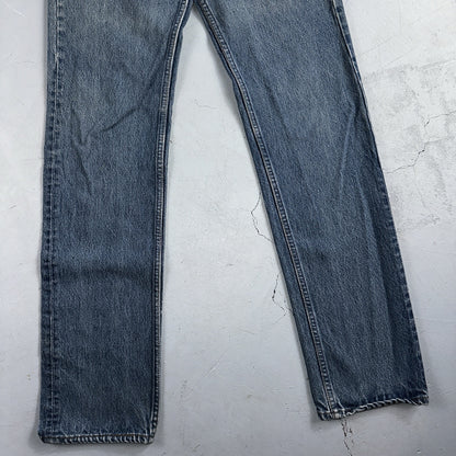 Levis 501 Vintage 90s USA XX Straight Leg Jeans Blue Med Wash 30x38 Act 27x33