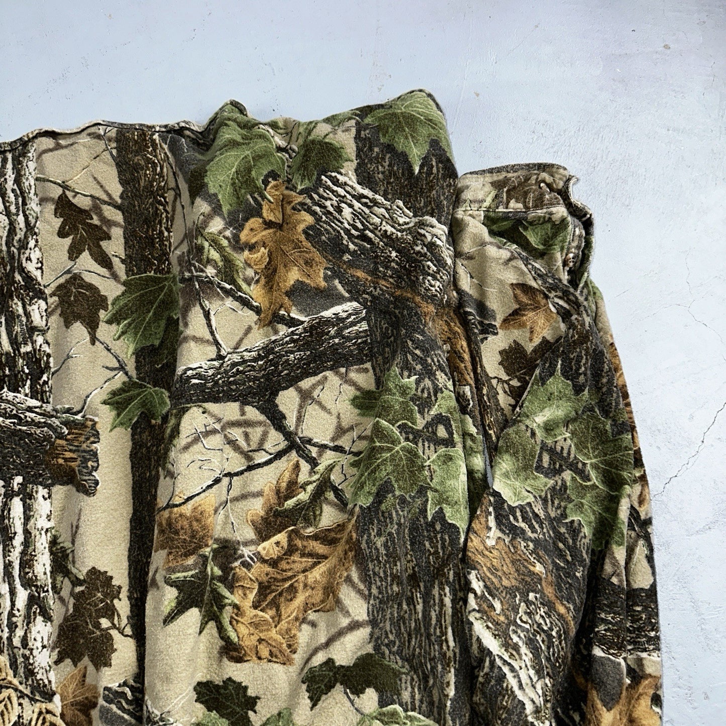 VTG Moose Creek Legendary Outdoor Clothing Heavy Flannel Shirt Realtree Camo USA
