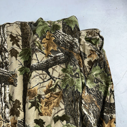VTG Moose Creek Legendary Outdoor Clothing Heavy Flannel Shirt Realtree Camo USA