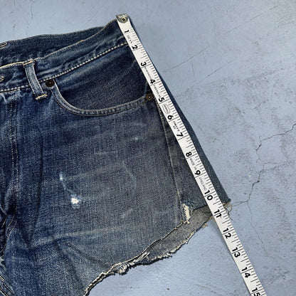Vintage LEVIS 501XX Jeans Big E 1950s Redline Selvedge USA Jerky 40s Shorts Cut